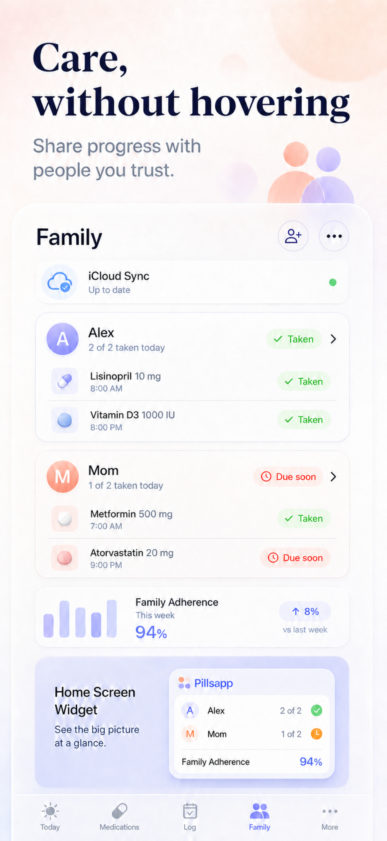 Family medication sharing